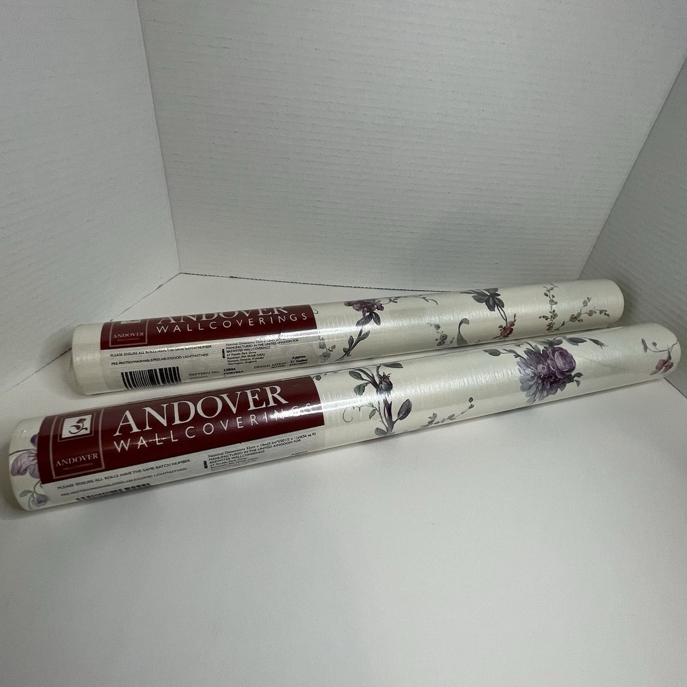 Andover #13924 Corissa Wall Covering 2 Rolls Pre-pasted Wall Paper Floral Sealed